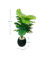 Tropical Monstera Delight – 110 cm Artificial Plant - Image 2