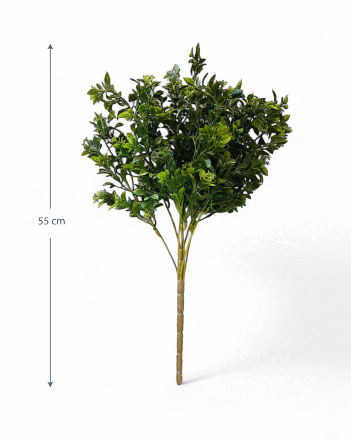 1PC Artificial leaf-Evergreen Charm Leaf Spray-55 CM Artificial plant - Image 4