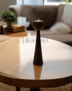 Coffee brown candle stand