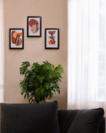 Sunset Botanica – Abstract Nature-Inspired Wall Art Set of 3 - Image 2