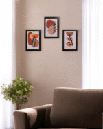 Sunset Botanica – Abstract Nature-Inspired Wall Art Set of 3 - Image 3