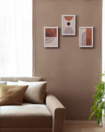 TerraTone Modern Wall Art Trio Set of 3-Framed Wall Art Collage Print Set Henri Matisse Botanical Posters in Beige and Blush Tones Illustrations Modern Wall Decor for Living Room Bedroom - Image 2