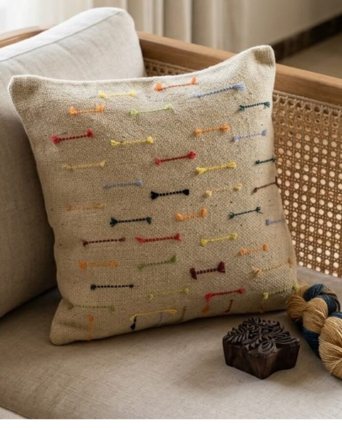 Bohemian Cotton and Hemp Cut Stripe Cushion Living Room Sofa Bedroom Decoration Throw Cushion - Image 2