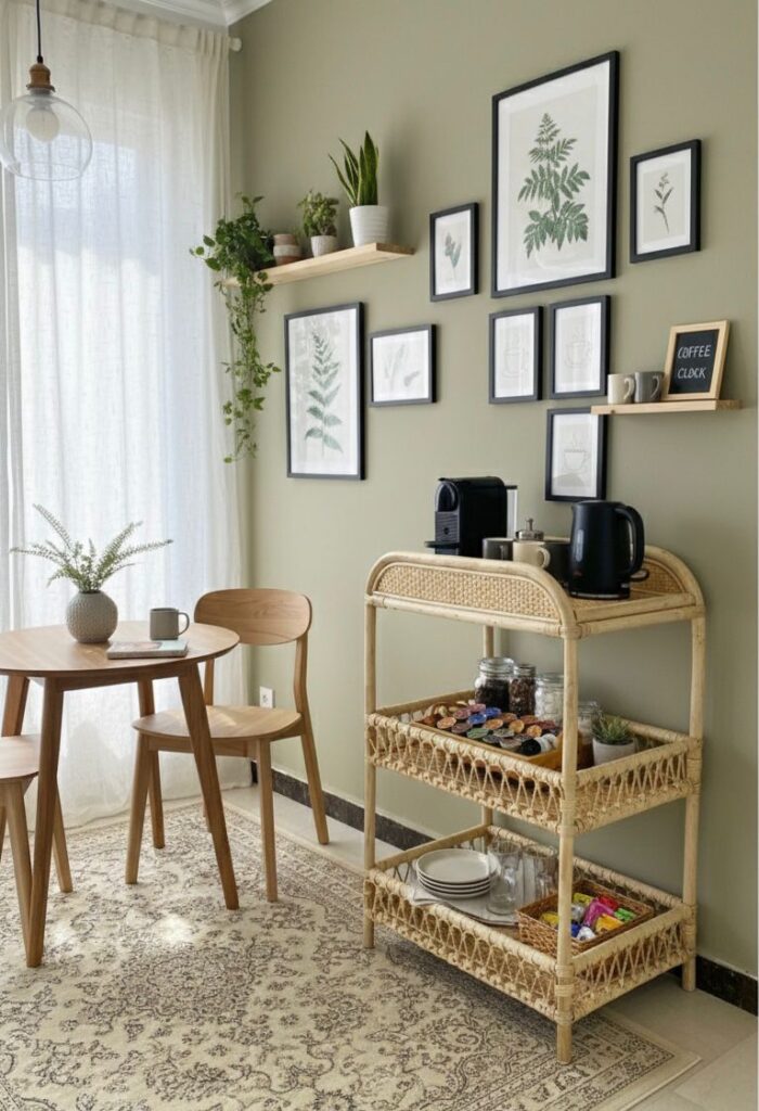 Bamboo Natural Rattan 3-Tier Storage Shelf – Handcrafted Bamboo Organizer - Image 4