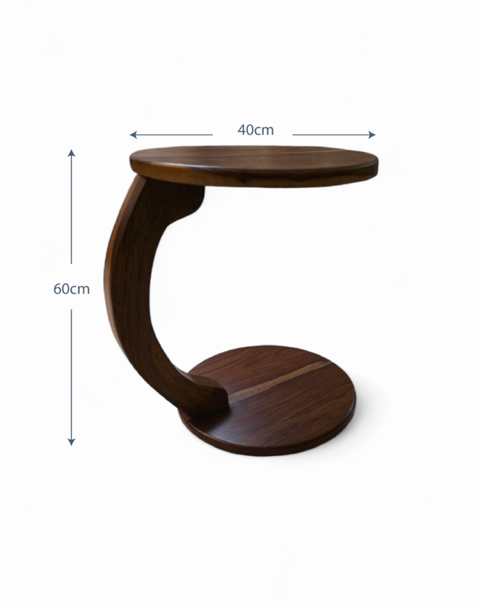 Wooden Flow Curve Side Tables - Image 9