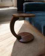 Wooden Flow Curve Side Tables - Image 2
