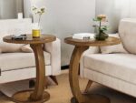 Wooden Flow Curve Side Tables - Image 4