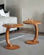 Wooden Flow Curve Side Tables - Image 7
