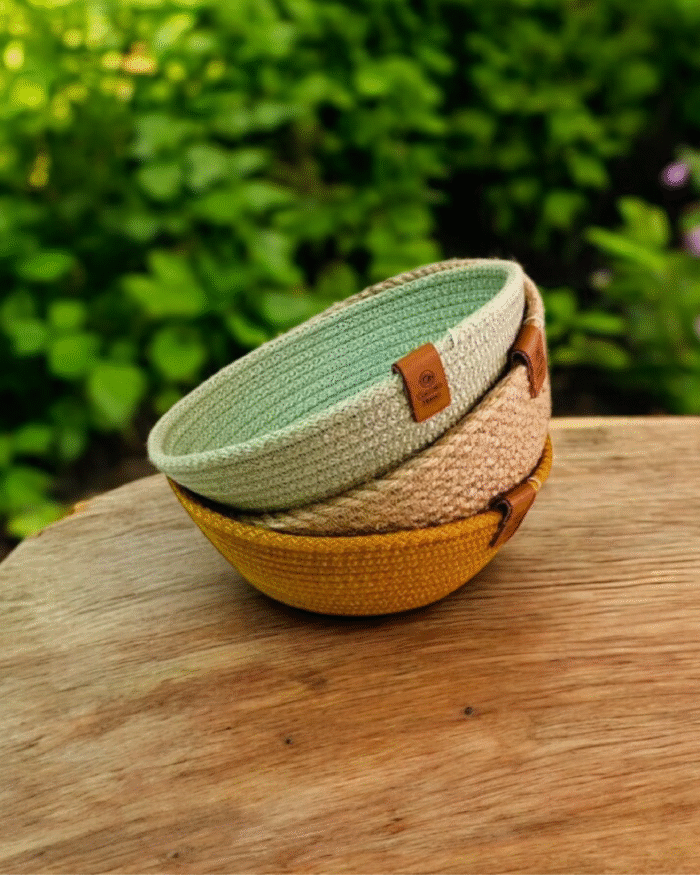 Multi-purpose woven storage baskets