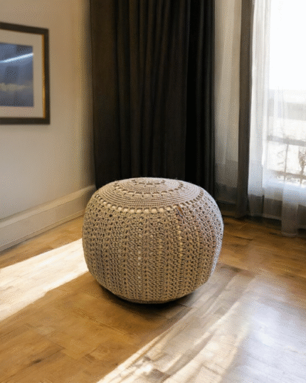 Handmade Crochet Ottoman Pouf