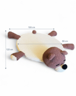 Handcrafted Crochet Bear-Shaped Kids Play and Nap Rug – Soft Cotton Animal Floor Mat for Nursery Bedroom or Playroom – Adorable 3D Ears and Paws Design  Baby and Toddler Comfort Mat - Image 3
