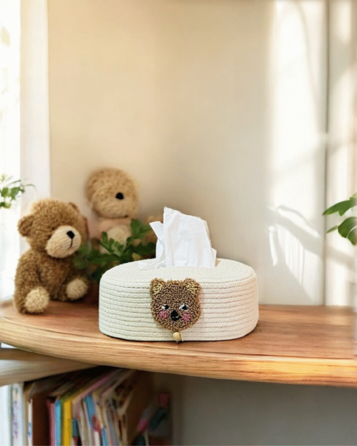 Handwoven teddy rope cover