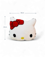 Hello Kitty Plush Kitty Face Pillow for Kids – Ultra-Soft Sherpa Fleece Cushion with Iconic Red Bow – Cozy Decorative Accent for Beds Cribs & Play Areas - Image 4