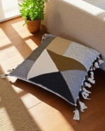Modern geometric floor pouf