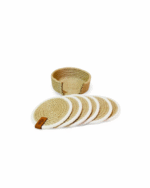 Premium Cotton Rope Coasters Set – Durable, Eco-Friendly, and Stylish Drink Protectors for Home and Office, Set of 6 with Unique Leather Branding - Image 3