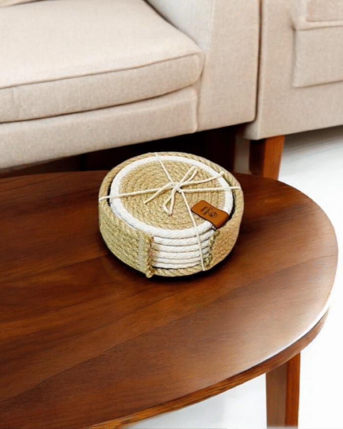 Premium cotton rope coasters