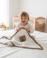 Handcrafted teddy bear blanket