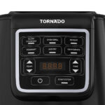 TORNADO Air Fryer 1550 Watt 4 Liter LED Display Black x Silver THF-1554D-XL-BS - Image 3