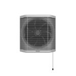 TORNADO Bathroom Ventilating Fan 25 cm Privacy Grid Black x Grey TVS-25BG