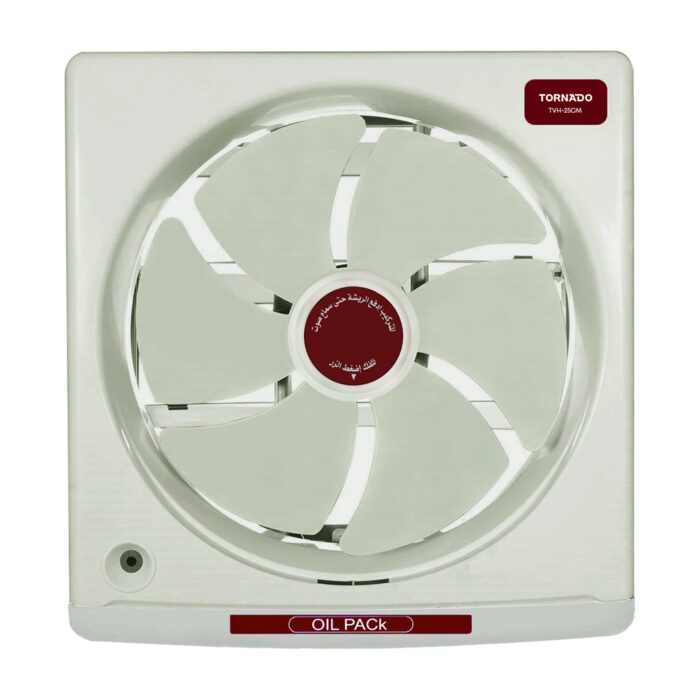 tornado-kitchen-ventilating-fan-25-cm-oil-drawer-creamy-tvh-25cm TORNADO Kitchen Ventilating Fan 25 cm Oil Drawer Creamy TVH-25CM - Image 1