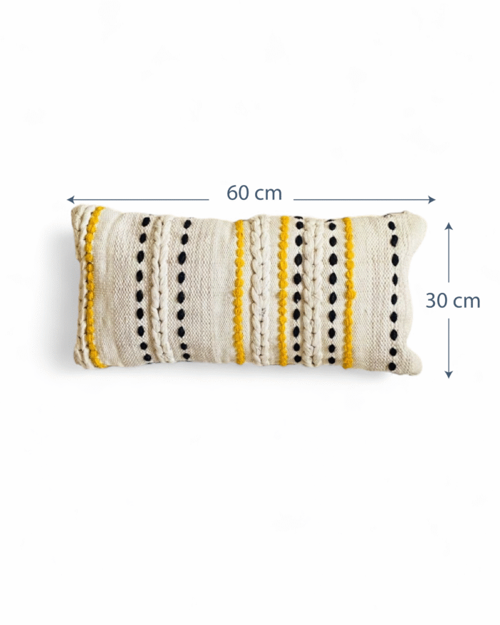 kilim rectangular cushion-Lush Decor Bria Stripe Decorative Cushion, Neutral - Image 2