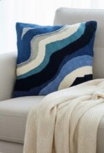 punch needle cushion cover