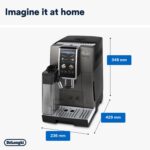 De'Longhi Dinamica Plus ECAM380.95.TB Fully Automatic Coffee Maker – 1.8L, Titanium Black - Image 3