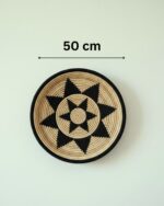 Midnight Star Banana Leaf Wall Plates – Handwoven Natural Decor - Image 3