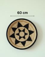 Midnight Star Banana Leaf Wall Plates – Handwoven Natural Decor - Image 2