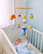 handmade crochet baby mobile