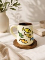 Hand-Painted Ceramic Mug –  Fish Design