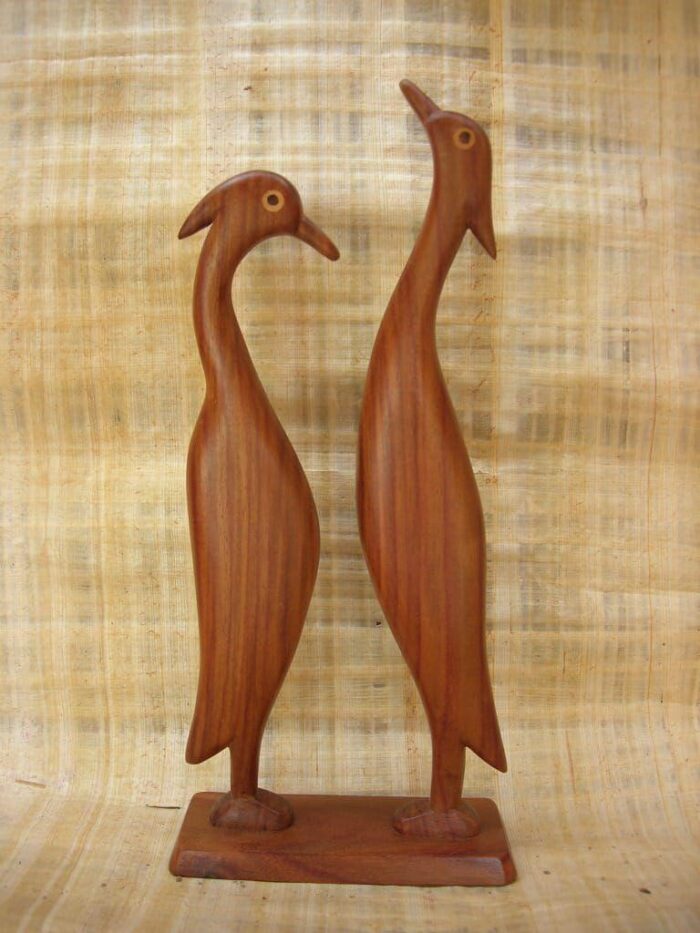 Handcrafted Wooden Bird Figurines - Image 3