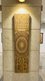 Artisan Carved Wood Wall Art for Living Room – Bohemian Decor - Image 4