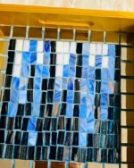 Handcrafted Wooden Mosaic Serving Tray – 25 × 25 cm | Artistic Home Decor - Image 10