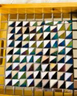 Handcrafted Wooden Mosaic Serving Tray – 25 × 25 cm | Artistic Home Decor - Image 4