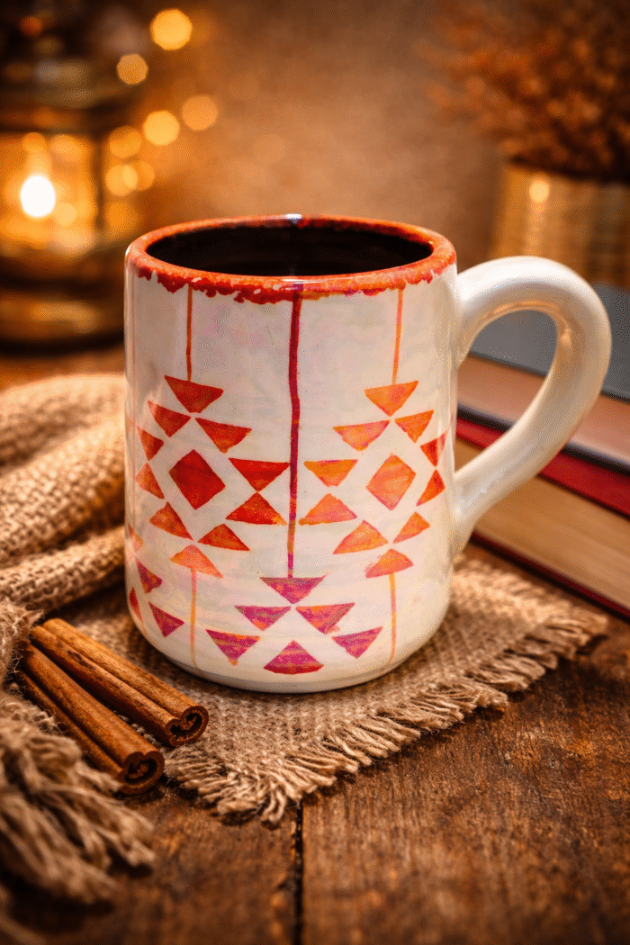 d6b4e6a7-e43e-4a8d-85d1-7d599ed7da83 Desert Geometry Handcrafted Mug - Image 1