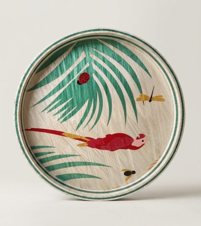 Handcrafted Painted Wooden Serving Trays – Assorted Designs - Image 1