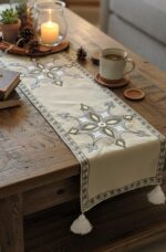 Imperial Heritage Embroidered Table Runner with Tassels