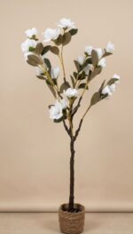 Elegant Artificial Magnolia Tree – Neutral Home Decor Statement Plant - Image 2