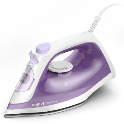 Philips 1000 Series Steam Iron, 1800W, 250ml, Purple and White - DST1020/30