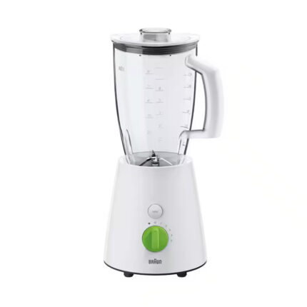 Braun JB3010WH - Blender - White Color - 2 Liter Capacity - Stainless Steel Blades (Raya Warranty)