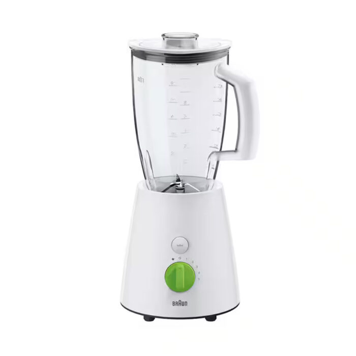 Braun JB3010WH - Blender - White Color - 2 Liter Capacity - Stainless Steel Blades (Raya Warranty) - Image 1