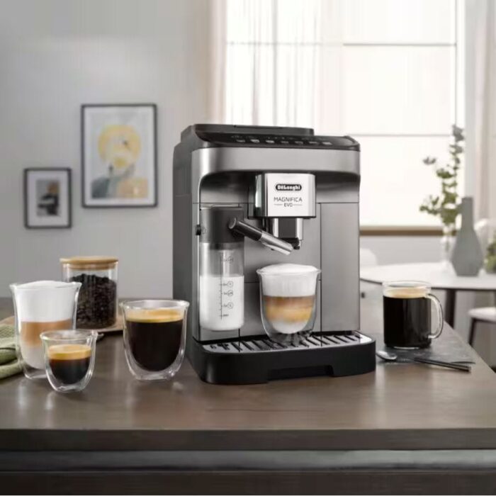 DeLonghi Magnifica Evo Fully Automatic Multi Coffee Machine, 1450 Watt, 15 Bar, Titanium Black - ECAM290.81.TB - Image 4