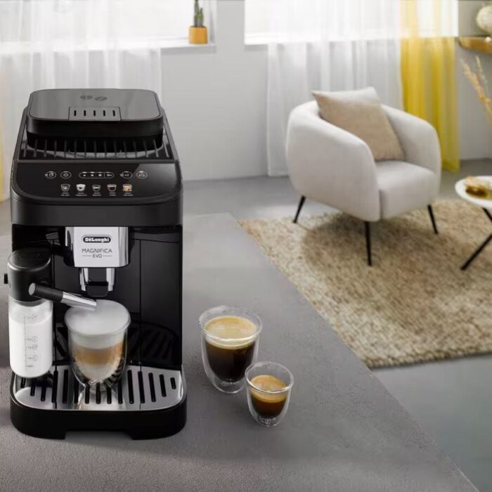 DeLonghi Magnifica Evo Fully Automatic Multi Coffee Machine, 1100 Watt, 15 Bar, Black - ECAM290.61.B - Image 5