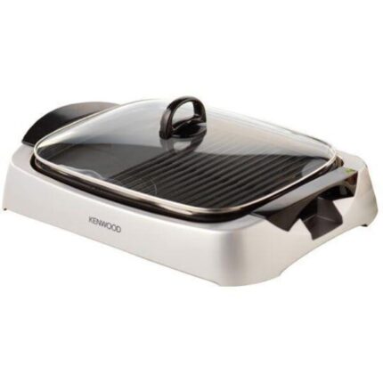 Kenwood Health Food Electric Grill, 2000 Watt, Silver - HG266 (International Warranty)