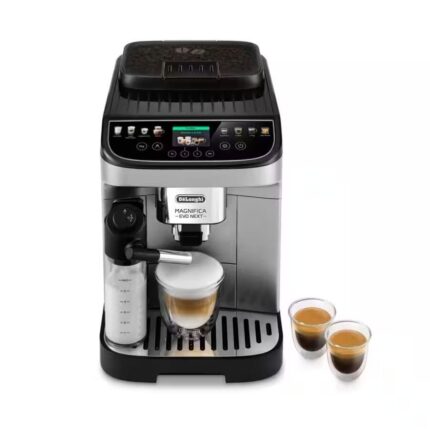 DeLonghi Magnifica Evo Next Fully Automatic Multi Coffee Machine, 1450 Watt, 15 Bar, Silver and Black - ECAM310.80.SB