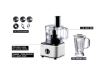 Braun 8-in-1 Food Processor, 8 Functions, 2.1L, 750W, White and Black - FP0145WH - Image 2