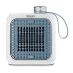 DeLonghi Capsule Desk Ceramic Fan Heater, 360 Watt, Light Blue - HFX10B03.LB