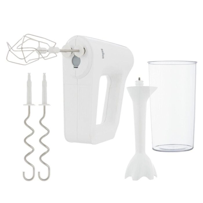 Braun MultiMix 3 Hand Mixer, 600 ml, 500 W, White - HM3105 (Raya Warranty) - Image 2