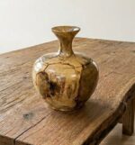 Rustic Handcrafted Wooden Vase – Natural Farmhouse Table Decor - Image 2